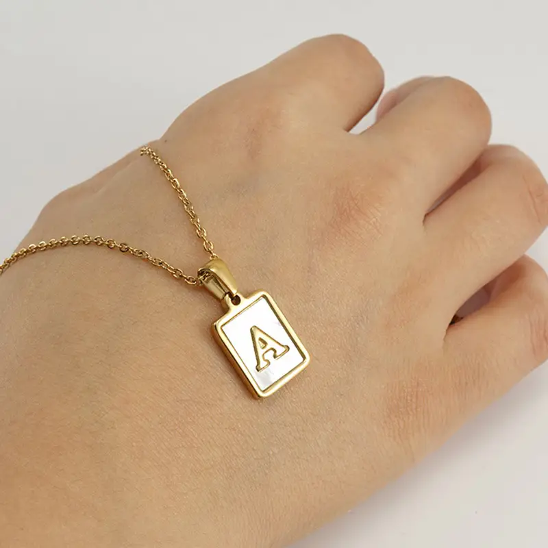 18K Gold F Necklace for Women - Image 29