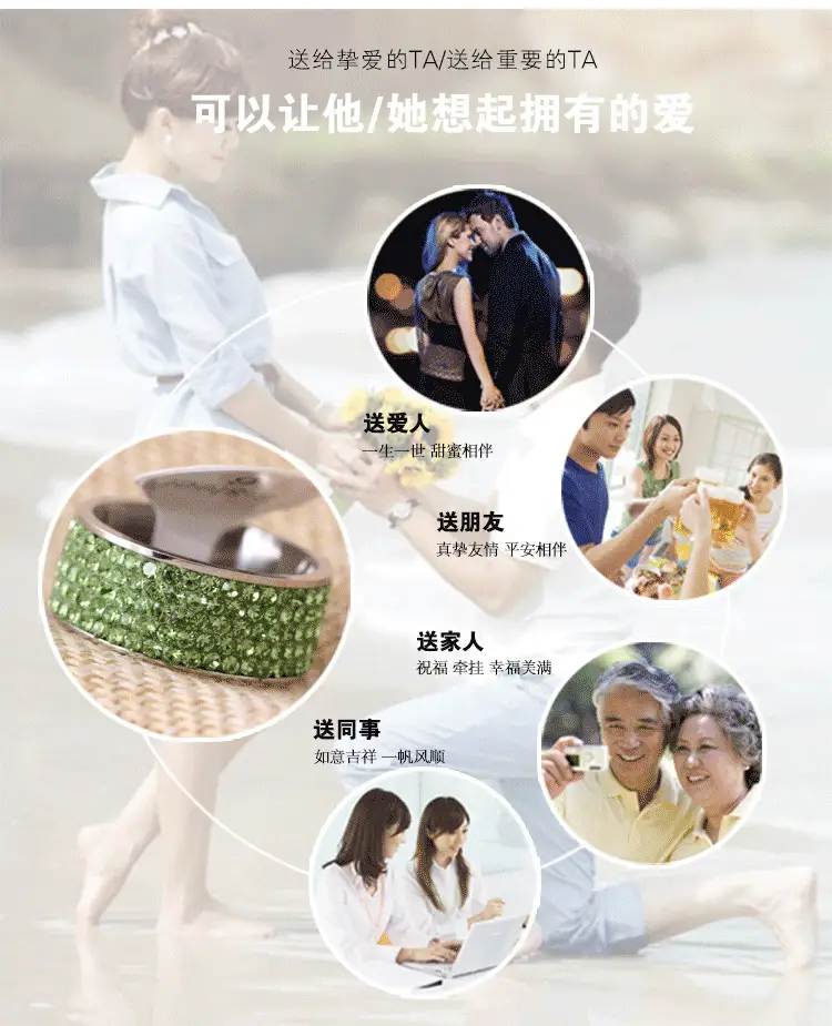 Ceramic Couple Ring Black White 6mm European American Fashion — feature 9