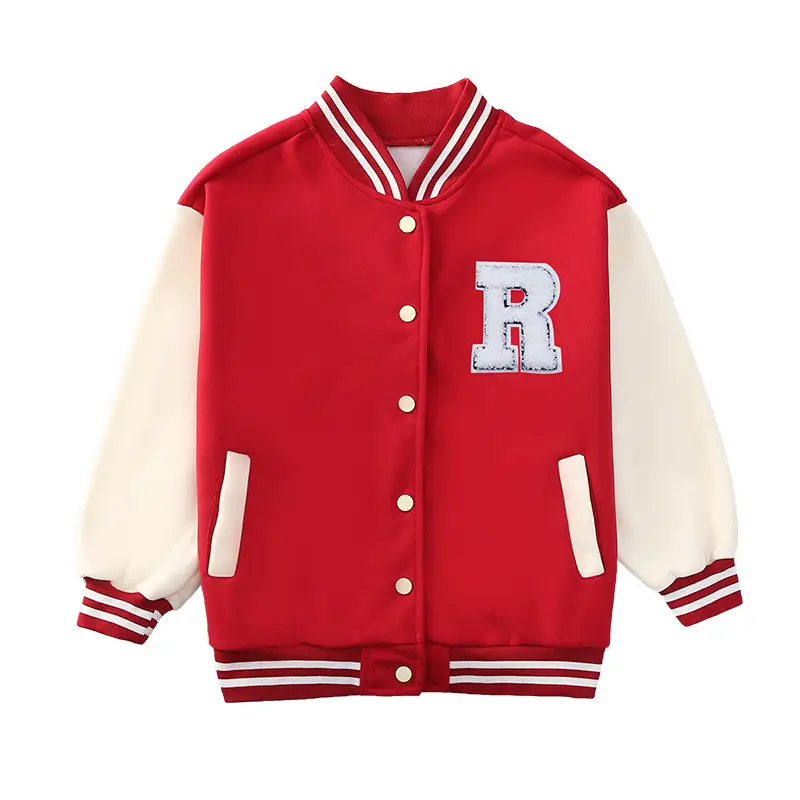 Autumn Winter Boys Girls Western Jacket Baseball Suit
