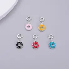 S925 Sterling Silver Flower Rattan Spacer Black Dye Retro Polished Jewelry Accessories — feature 14