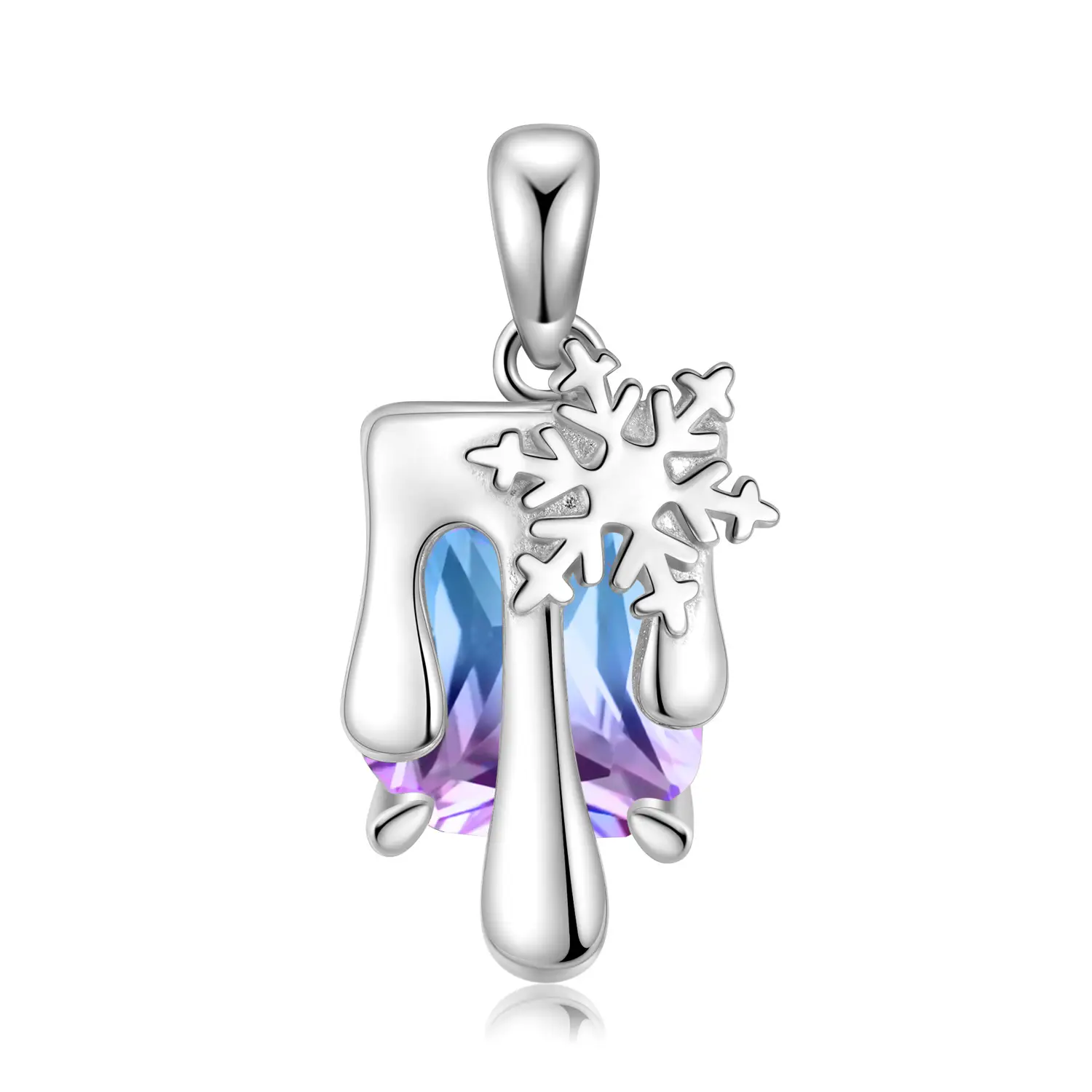Snowflake Necklace for Women Silver Chain Gift — feature 6