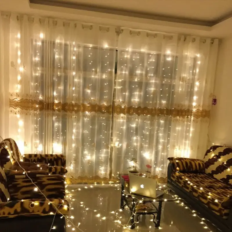 Starry Ice Flashing LED Curtain Light 3x3M - Image 3