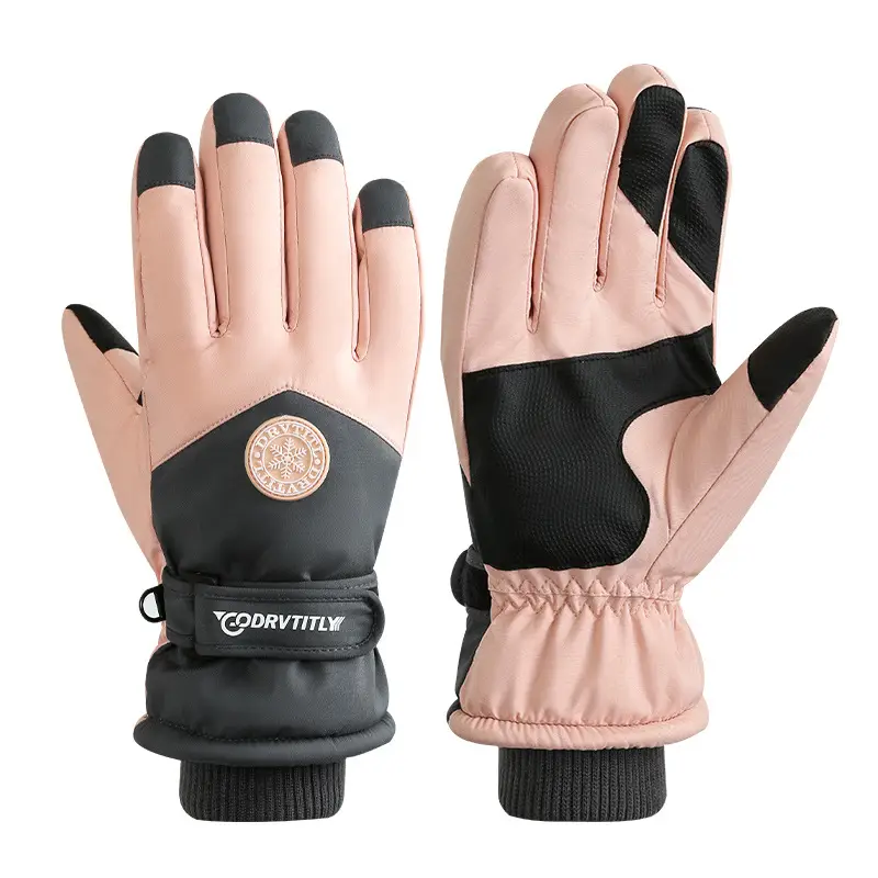 Winter Ski Gloves Women Waterproof Velvet Touch Screen Cycling Warm Cold - Image 4