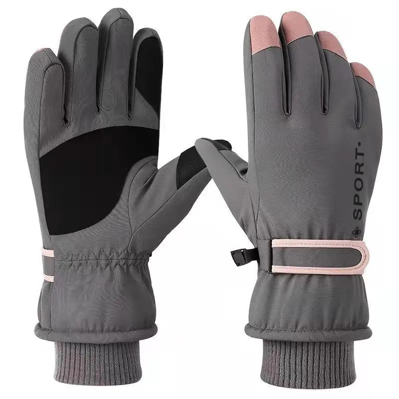 Winter Ski Gloves Women Waterproof Velvet Touch Screen Cycling Warm Cold - Image 6