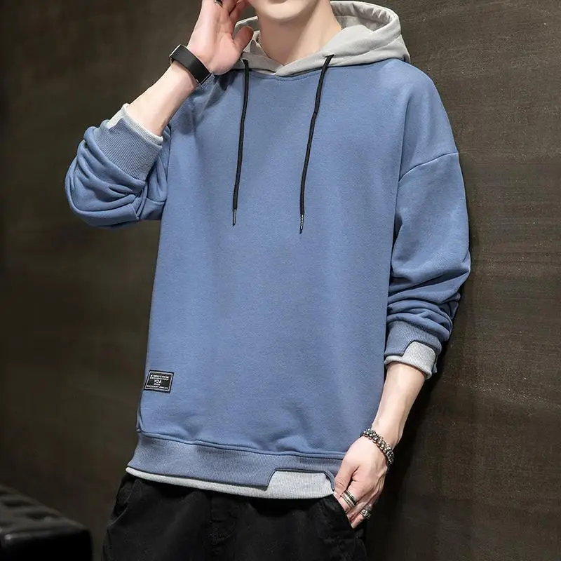 Men's Orange Hooded Sweatshirt New Color Loose Fit Casual Wear - Image 5