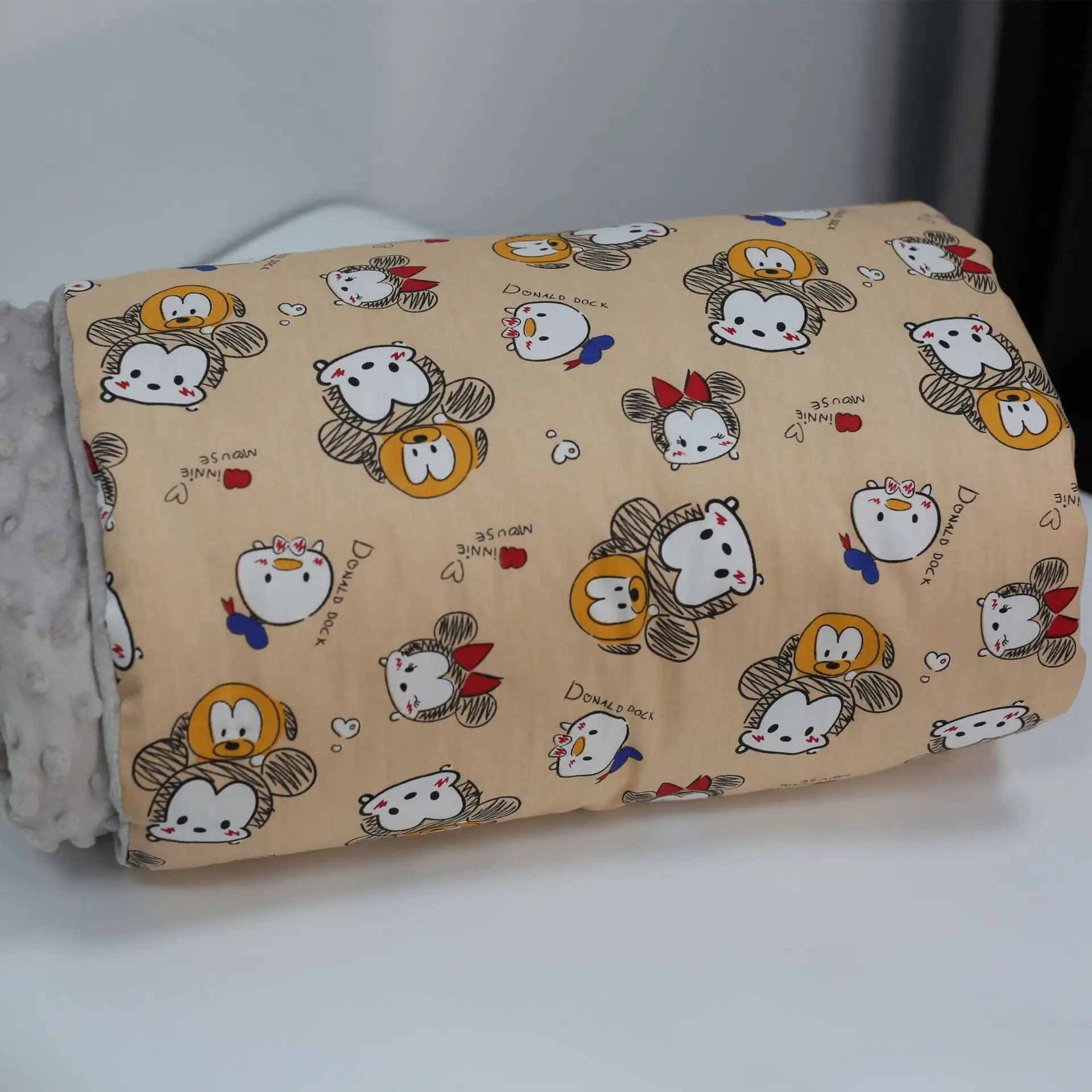 Baby Crib Quilted Cotton Blanket Cartoon Design Winter Warm
