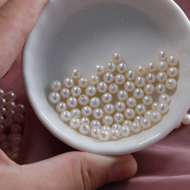Natural Freshwater Pearl Beads 4-4.5mm DIY Jewelry - Image 4