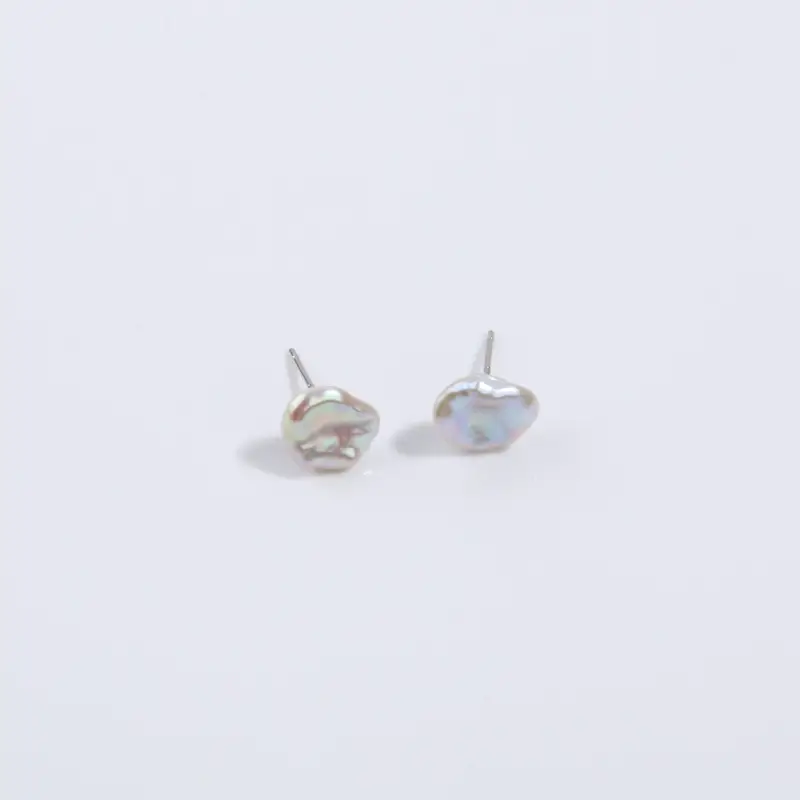 Women's White Cloud Earrings with Sparkling Beads - Image 5