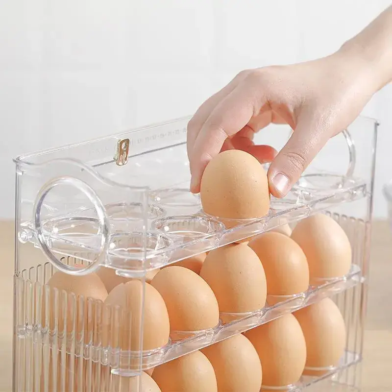 Automatic Flip Egg Storage Box Refrigerator Side Door - Image 5