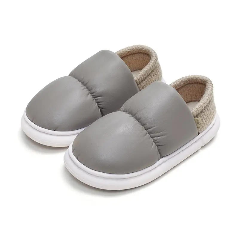 Women's high-profile toast shoes, cotton-padded slippers, postpartum winter confinement shoes, fleece-lined cotton-padded shoes, home indoor non-slip men's shoes