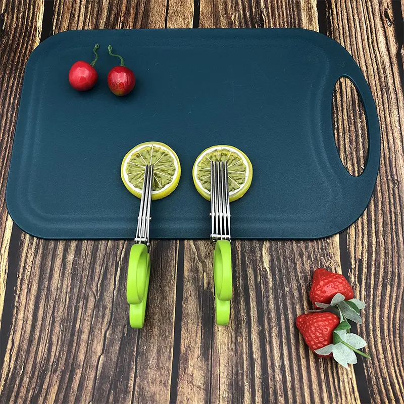 Stainless Steel Multi-Layer Scissors Green Handle 9cm - Image 9