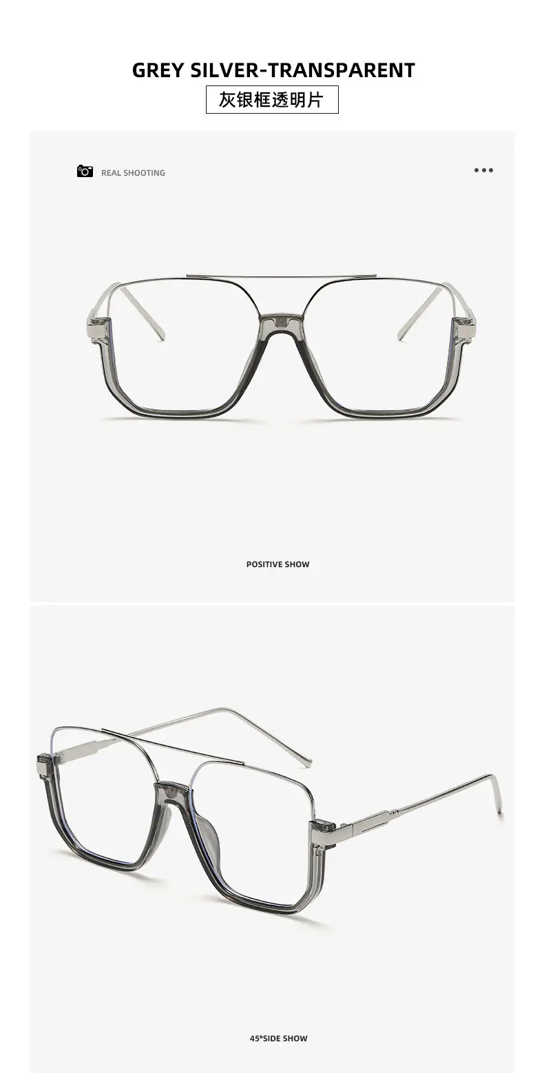 Hawksbill Gold Transparent Square Sunglasses — feature 25