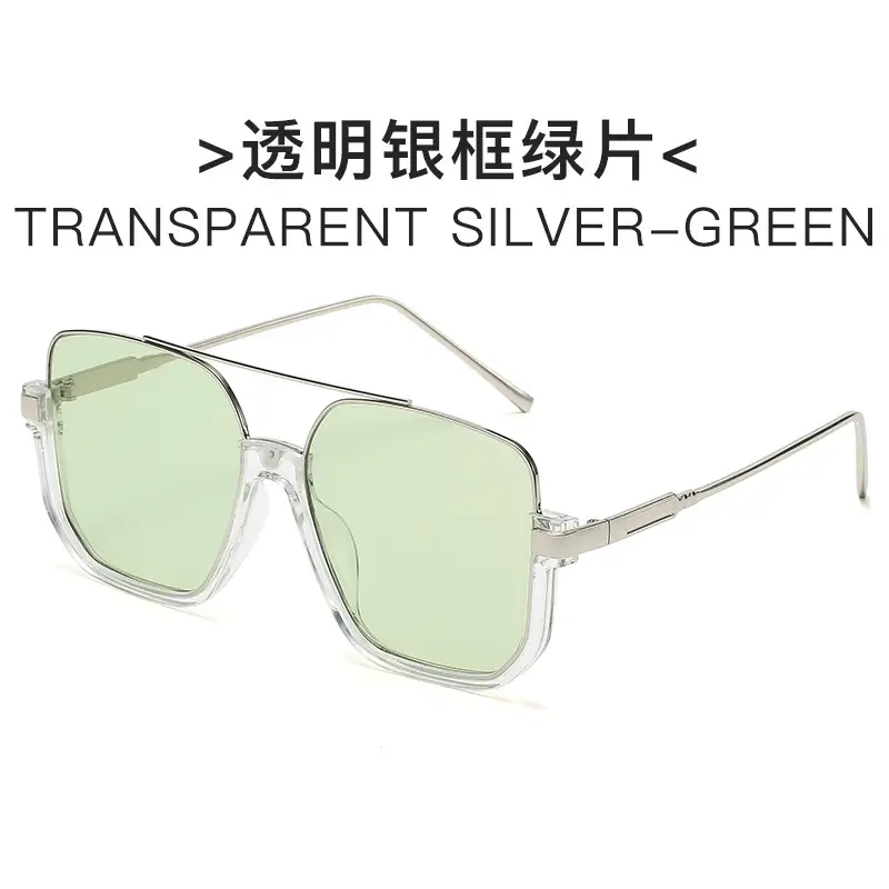 Hawksbill Gold Transparent Square Sunglasses