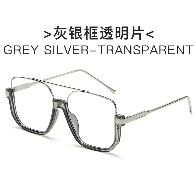 Hawksbill Gold Transparent Square Sunglasses - Image 10