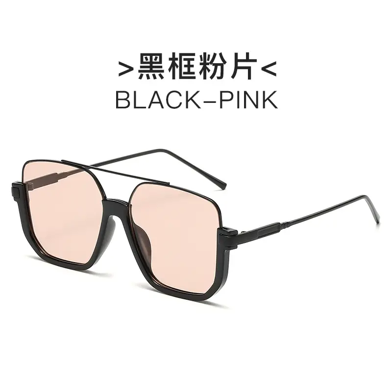 Hawksbill Gold Transparent Square Sunglasses - Image 2