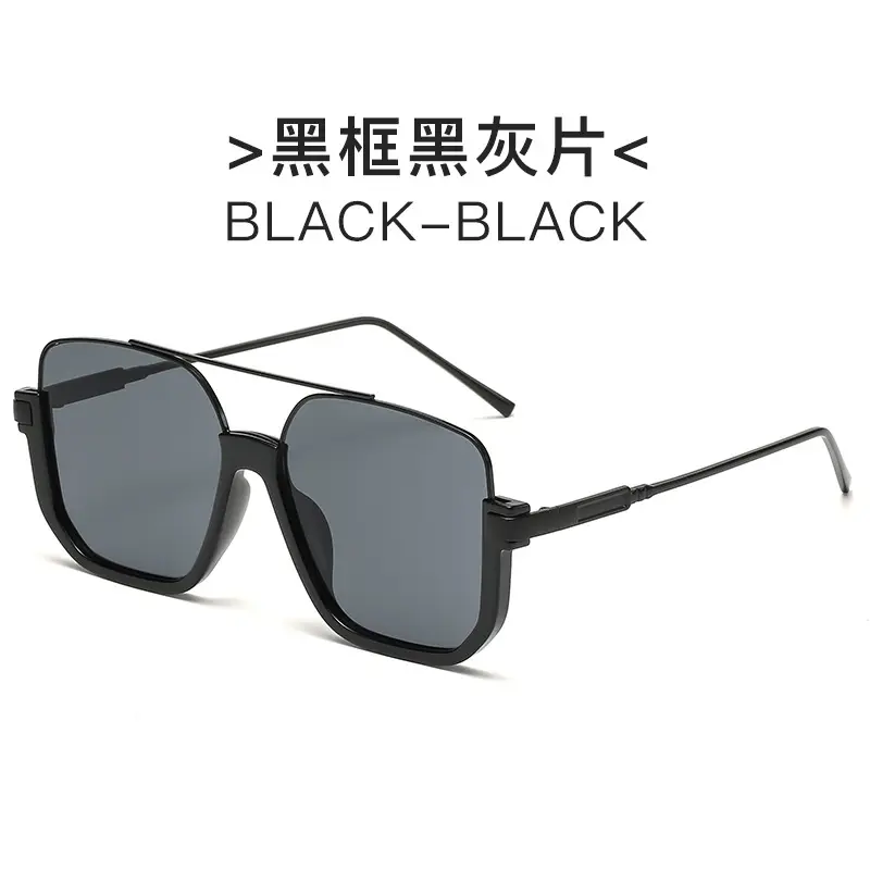 Hawksbill Gold Transparent Square Sunglasses - Image 3