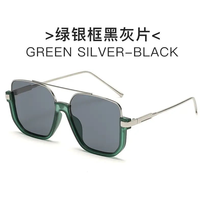Hawksbill Gold Transparent Square Sunglasses - Image 6