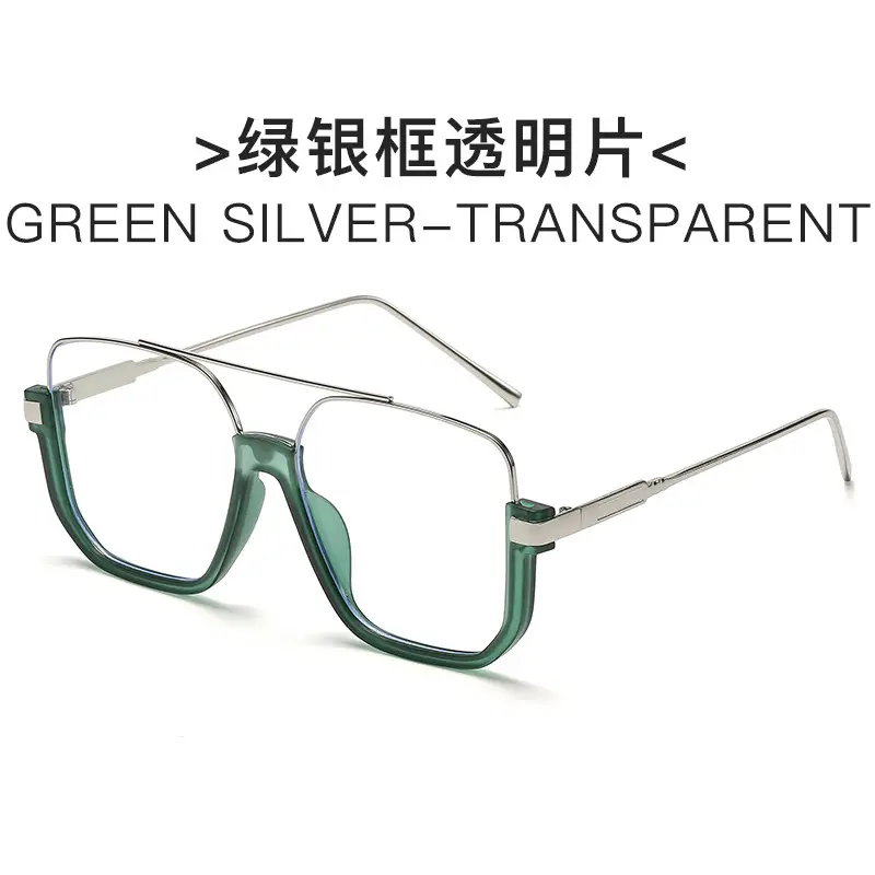 Hawksbill Gold Transparent Square Sunglasses - Image 9