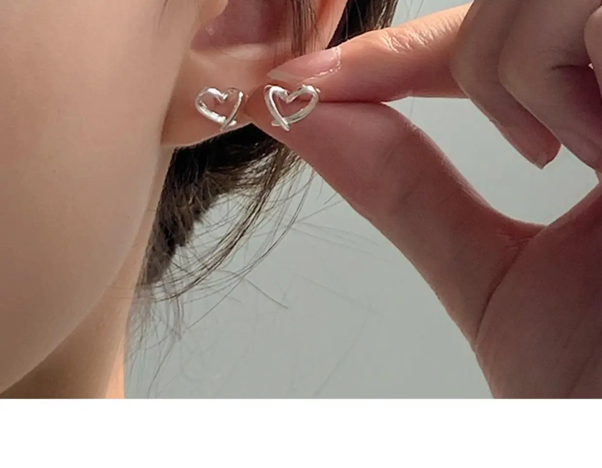 925 Silver Hollow Heart Earrings for Women — feature 12
