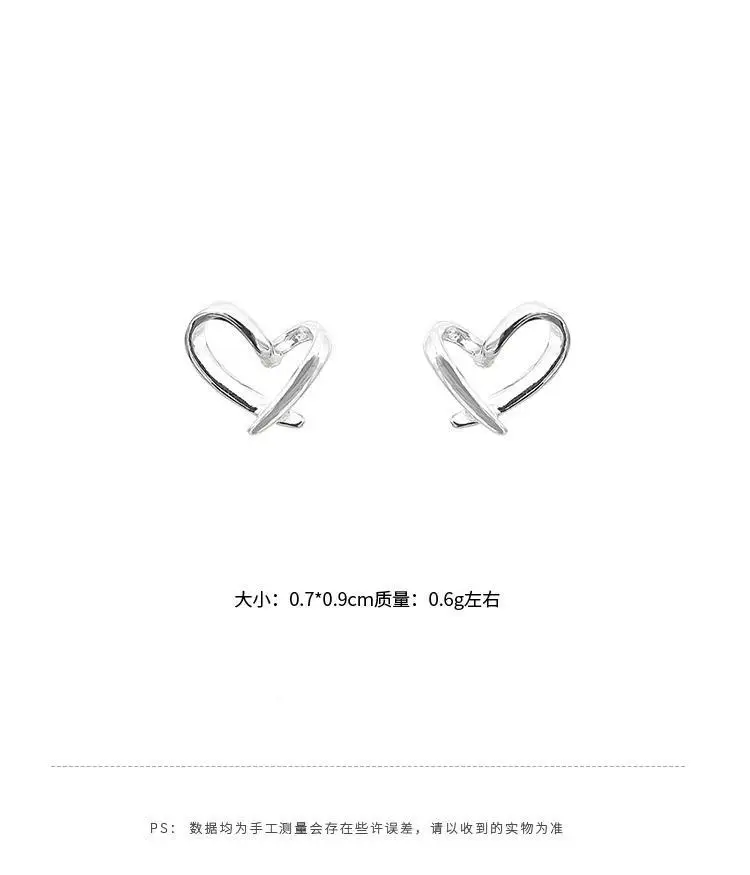 925 Silver Hollow Heart Earrings for Women — feature 2