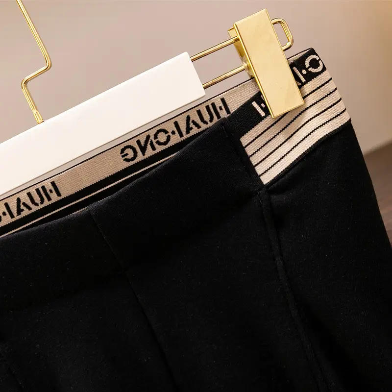Black Slimming Leggings Plus Size 2024 Spring - Image 7