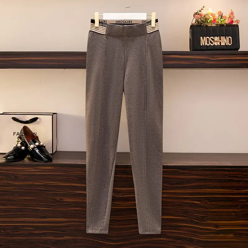 Black Slimming Leggings Plus Size 2024 Spring - Image 2