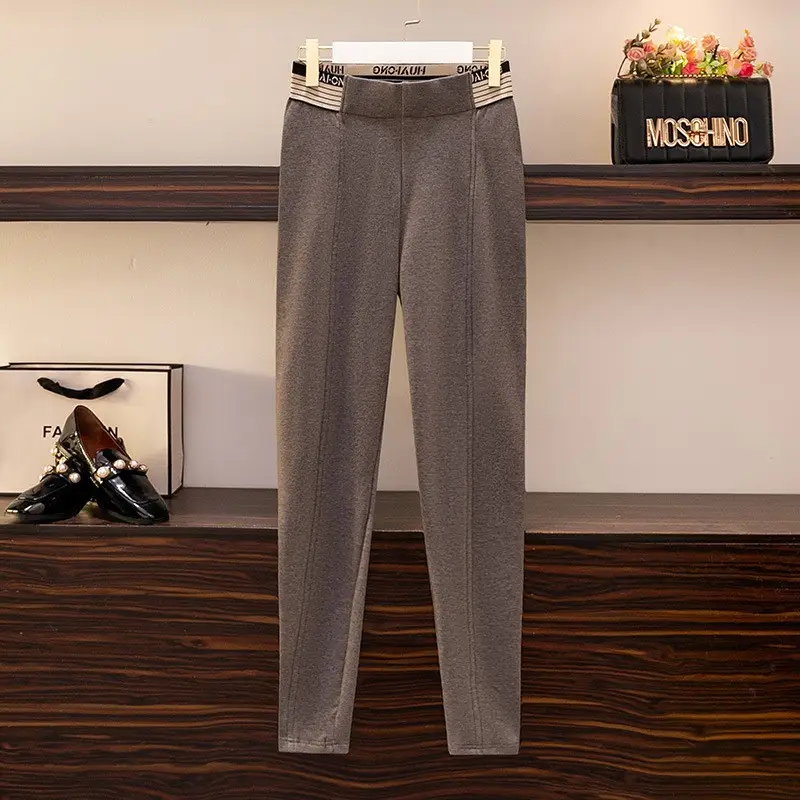 Black Slimming Leggings Plus Size 2024 Spring - Image 4