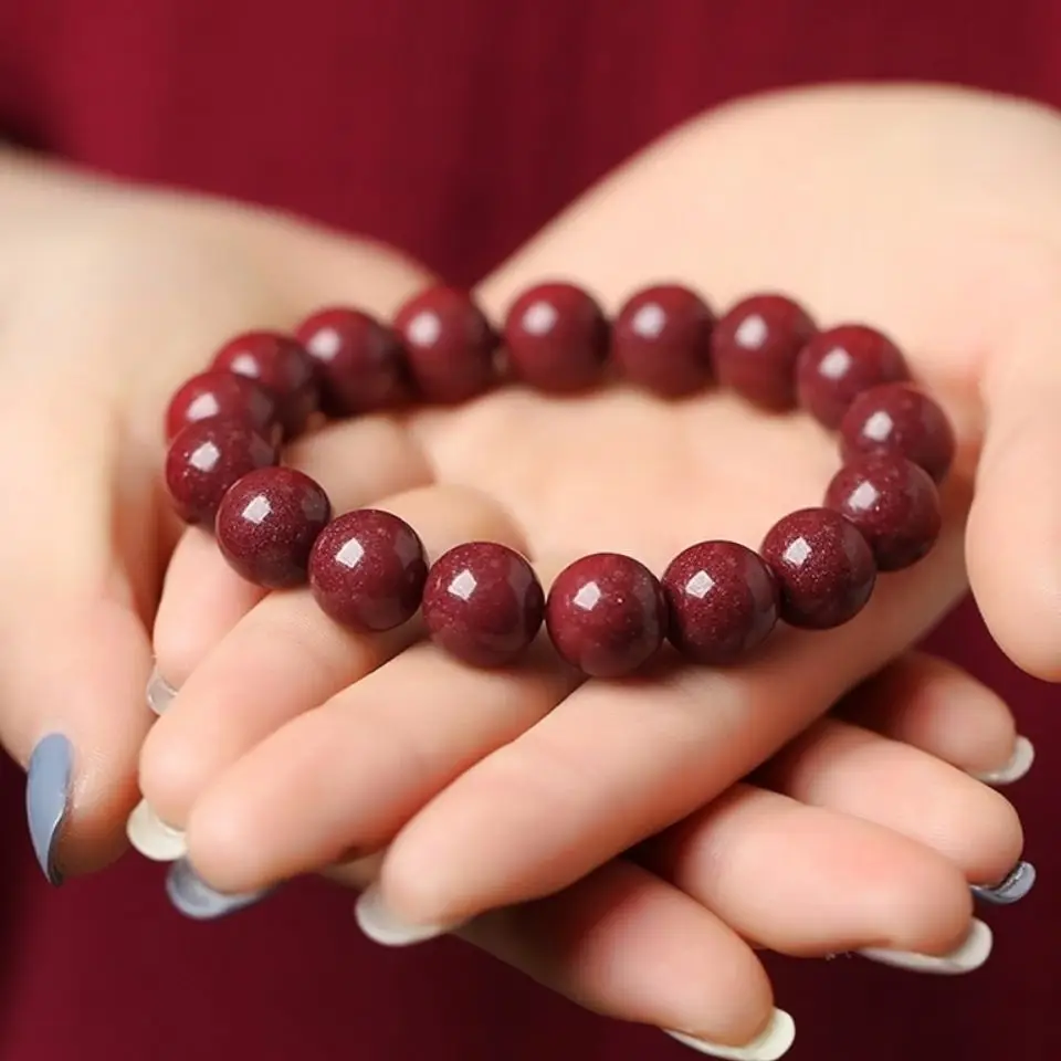 Red Round Bead Bracelet Set for Men Women Birth Year