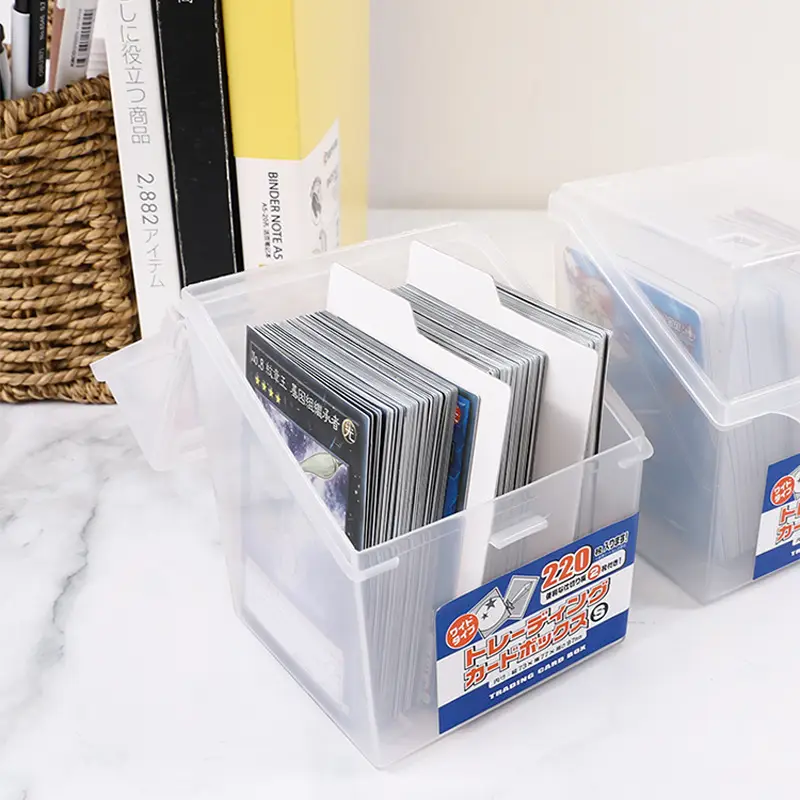 Japan Imported Card Storage Box Transparent Business Card Storage - Image 3