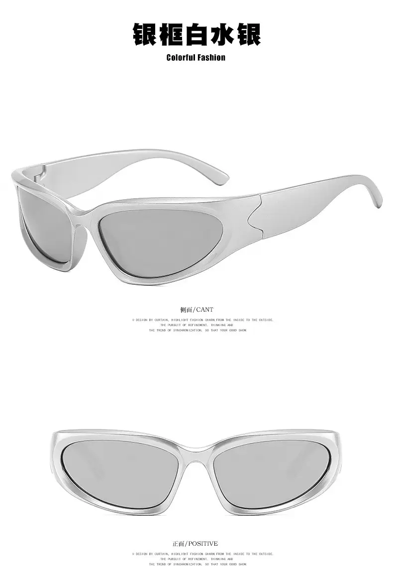 Millennium Future Cyberpunk Sunglasses Hot Girl Pink Freedom Theme — feature 12
