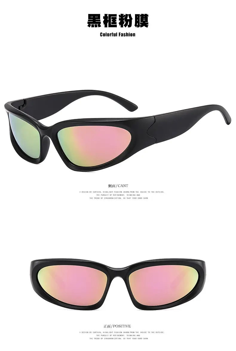 Millennium Future Cyberpunk Sunglasses Hot Girl Pink Freedom Theme — feature 17