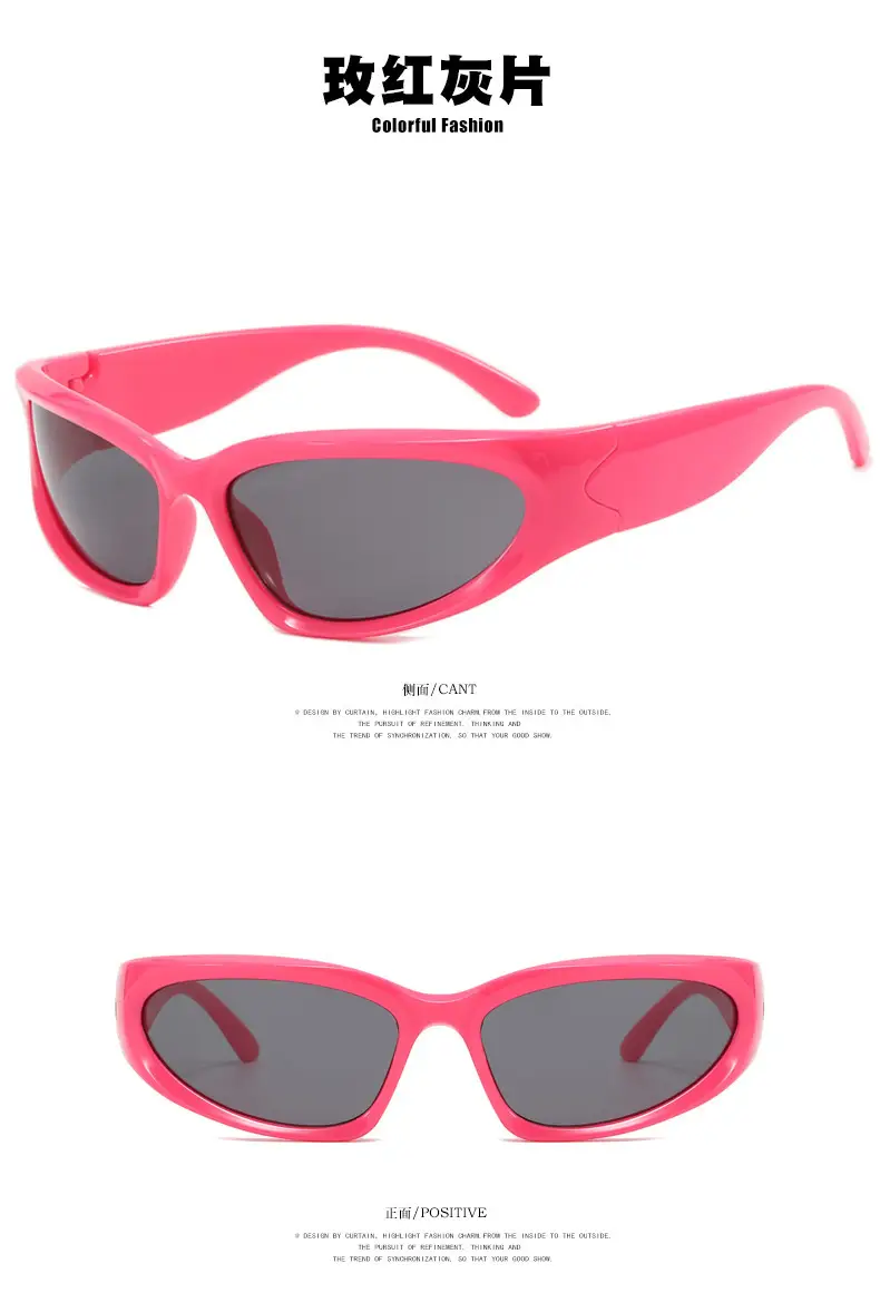 Millennium Future Cyberpunk Sunglasses Hot Girl Pink Freedom Theme — feature 18