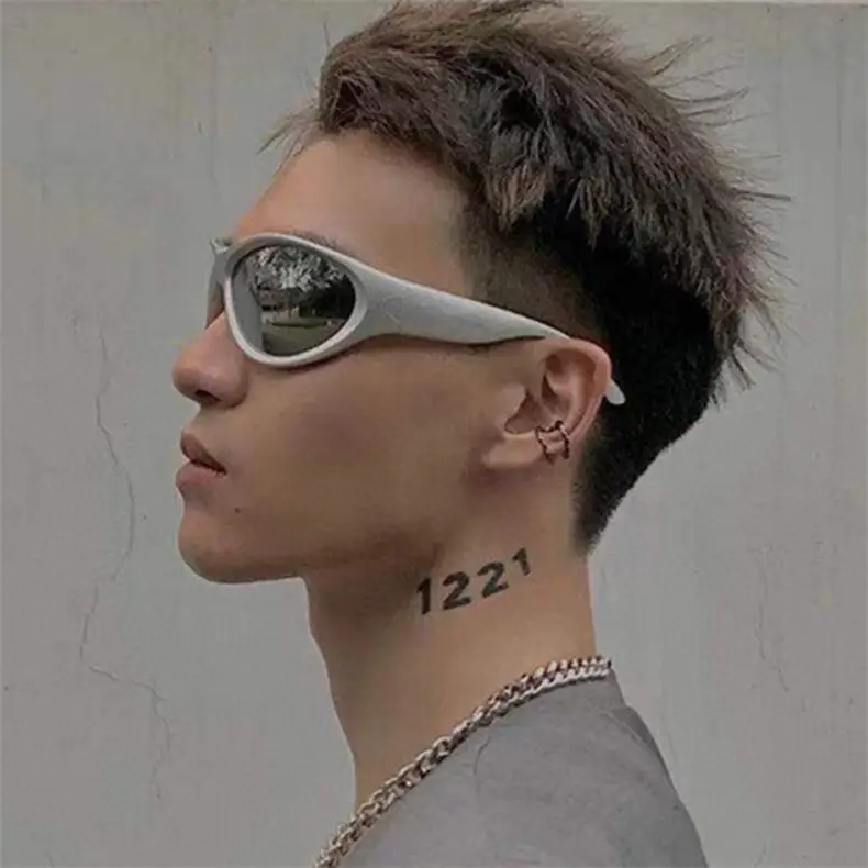 Millennium Future Cyberpunk Sunglasses Hot Girl Pink Freedom Theme — feature 2