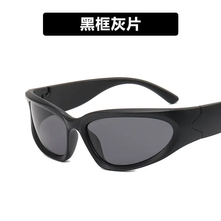 Millennium Future Cyberpunk Sunglasses Hot Girl Pink Freedom Theme - Image 3