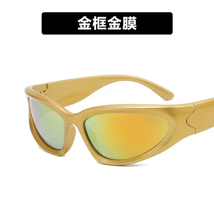 Millennium Future Cyberpunk Sunglasses Hot Girl Pink Freedom Theme - Image 4