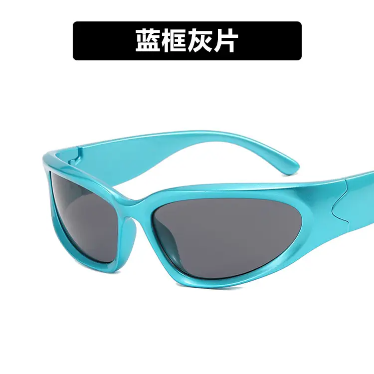 Millennium Future Cyberpunk Sunglasses Hot Girl Pink Freedom Theme - Image 7