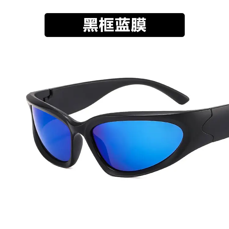 Millennium Future Cyberpunk Sunglasses Hot Girl Pink Freedom Theme - Image 8