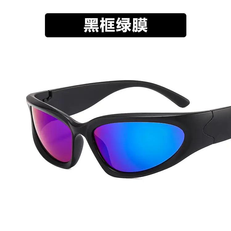 Millennium Future Cyberpunk Sunglasses Hot Girl Pink Freedom Theme - Image 9