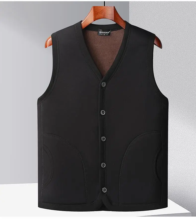 Grey Fleece Vest for Men Winter Coat Medium to Large — feature 15