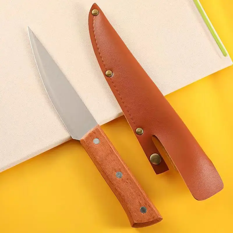 Stainless Steel Bloodletting Knife with Leather Handle
