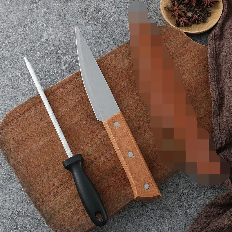 Stainless Steel Bloodletting Knife with Leather Handle