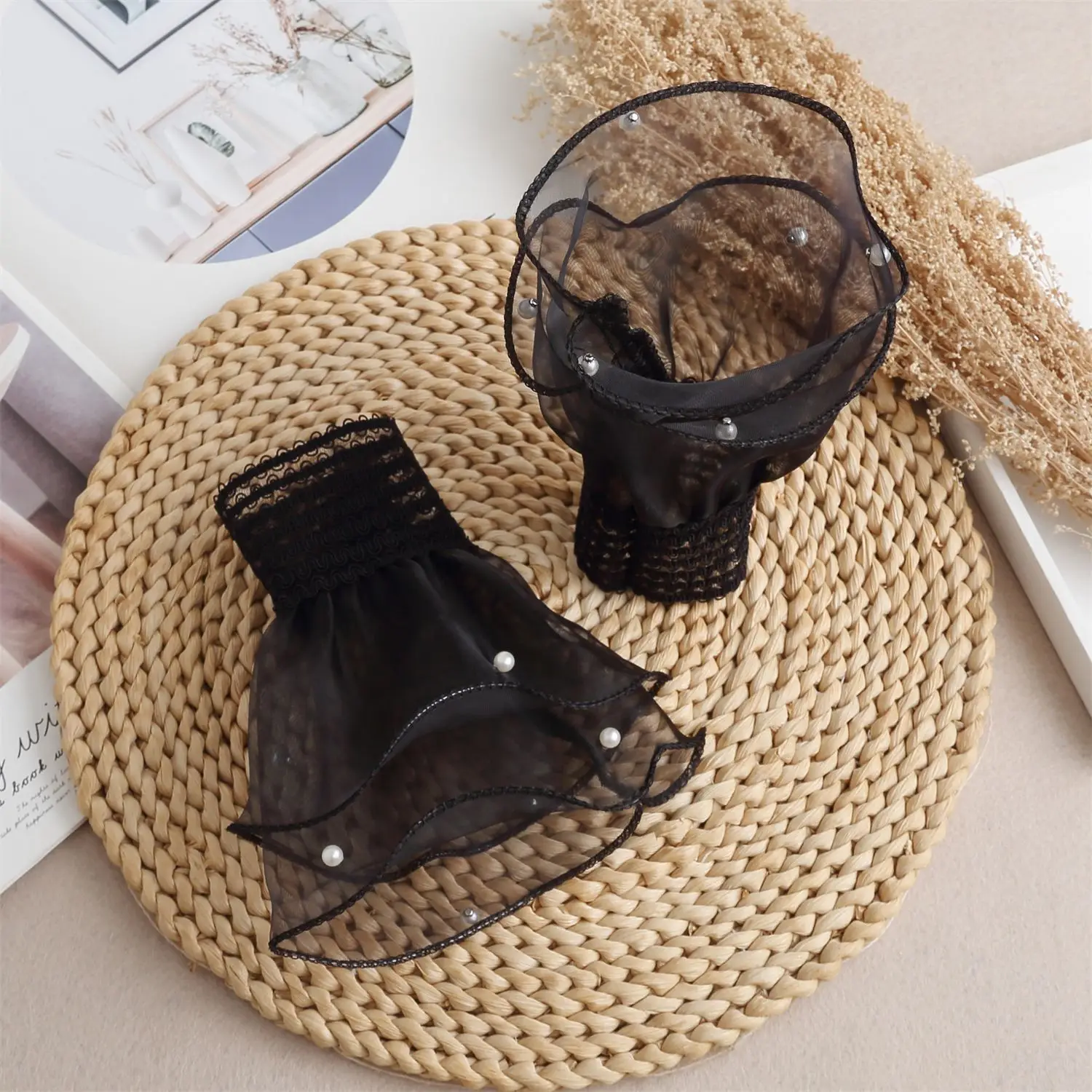 Black Lace Cuff Accessories for Women — feature 16