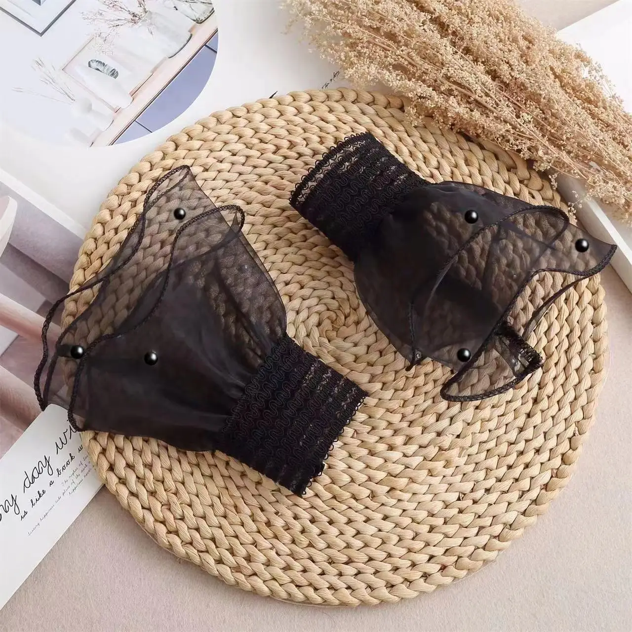 Black Lace Cuff Accessories for Women — feature 29