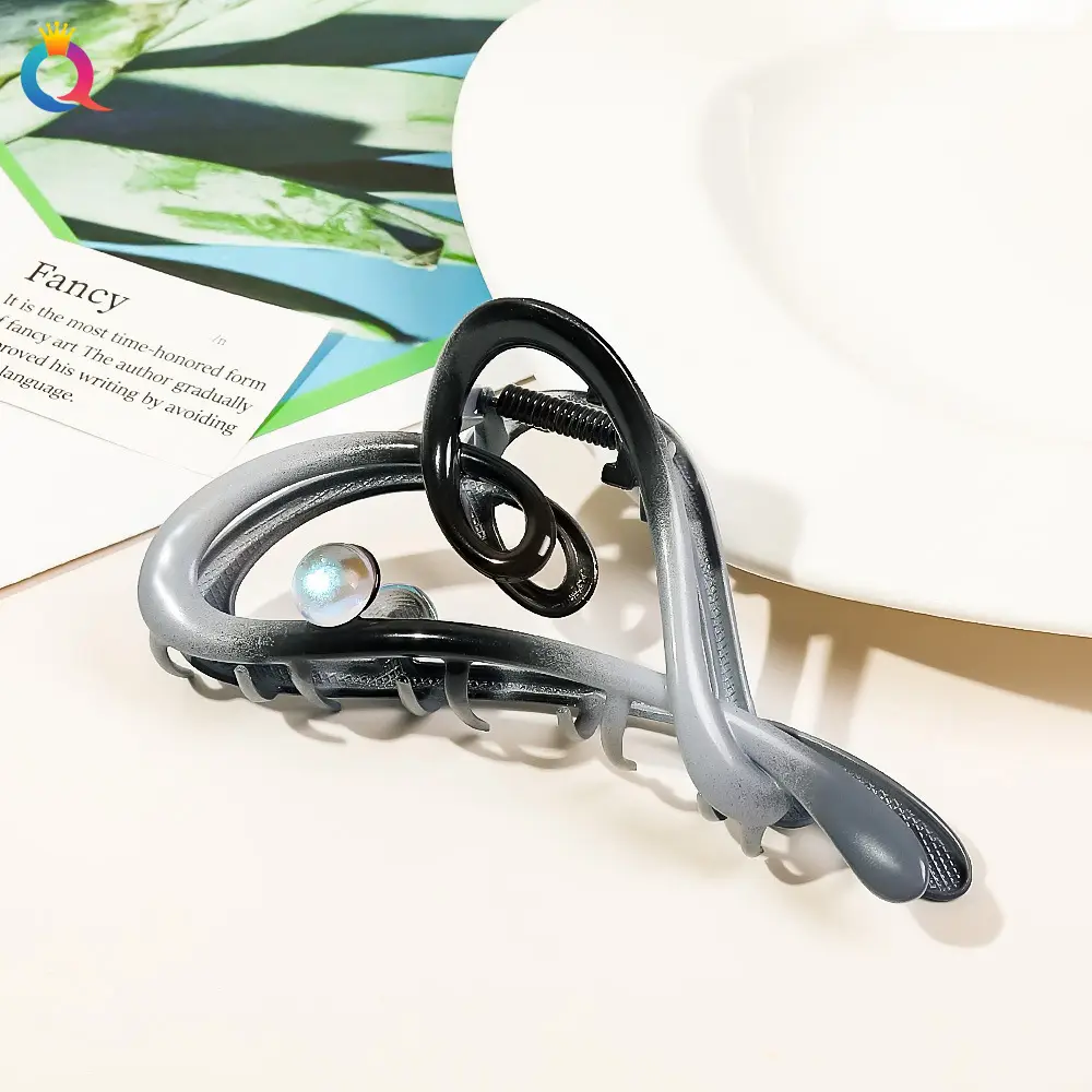 Qiyue Metal Hair Clip 14cm Large Shark Clip - Image 9