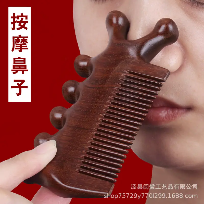 Wooden Scalp Massage Comb for Women Anti-Static - Image 5