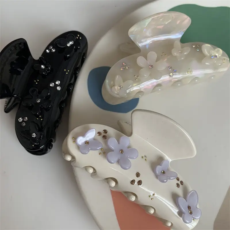 Mori Style Hair Clip with Rhinestone & Korean Design