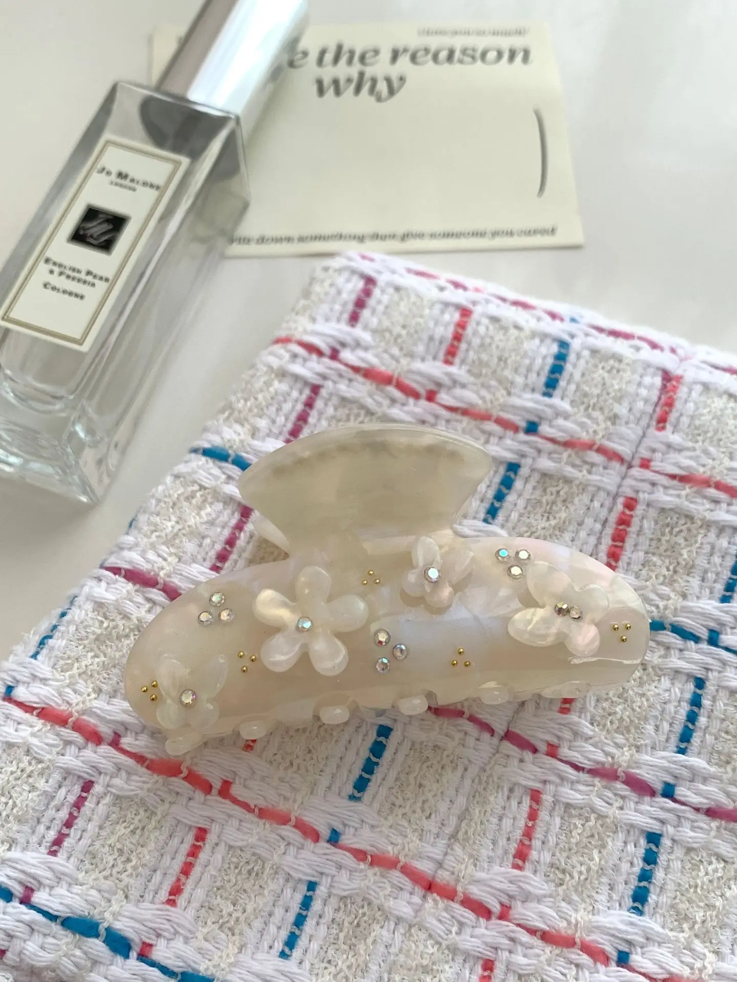 Mori Style Hair Clip with Rhinestone & Korean Design