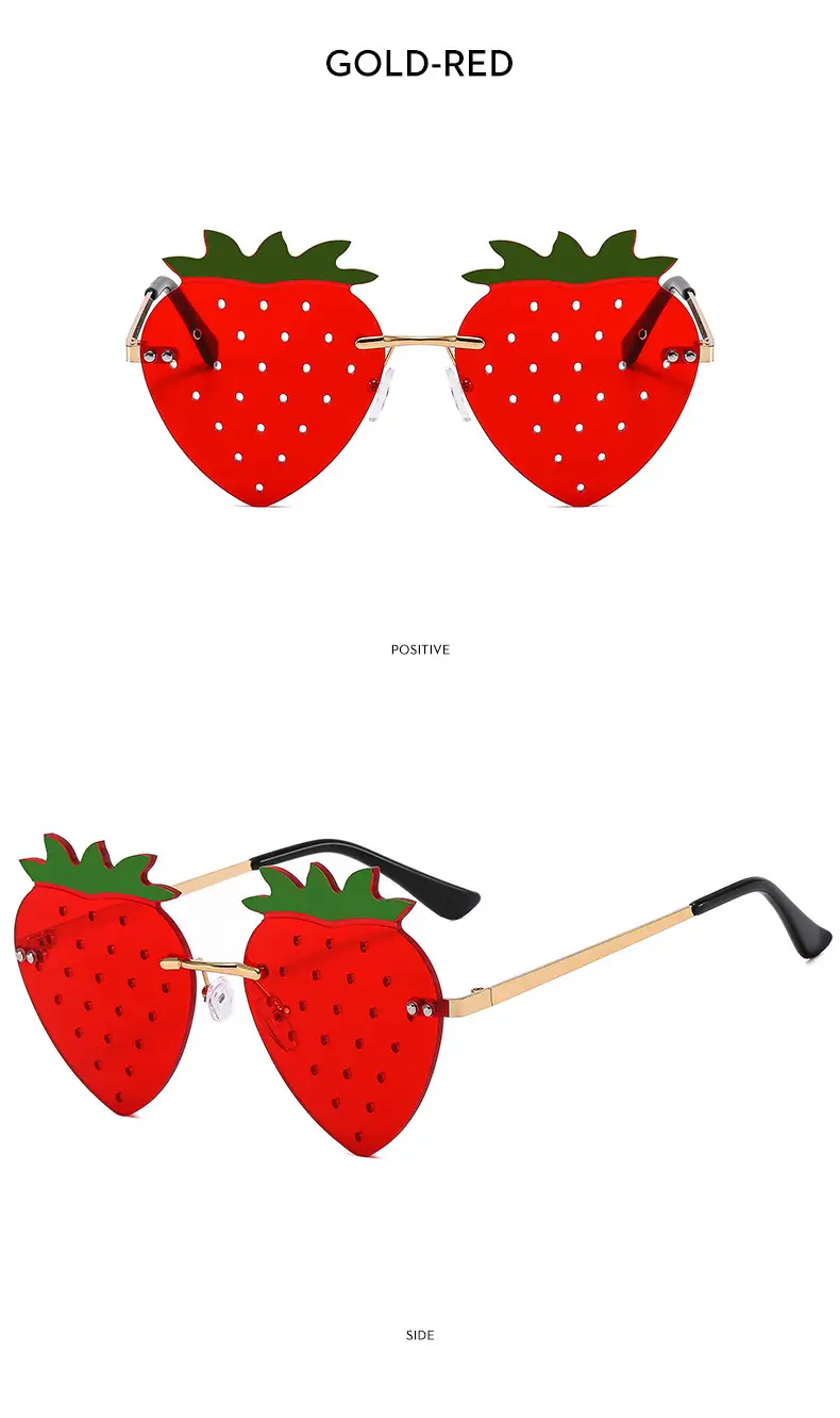 Strawberry Frameless Sunglasses for Women — feature 12