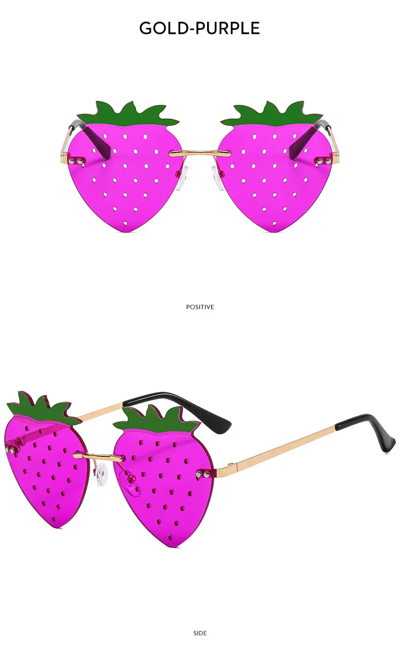 Strawberry Frameless Sunglasses for Women — feature 13