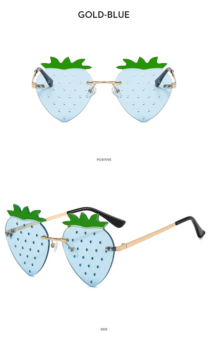 Strawberry Frameless Sunglasses for Women — feature 16